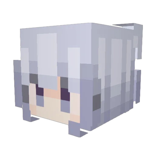 Infinity_821 Minecraft avatar head, 3D render