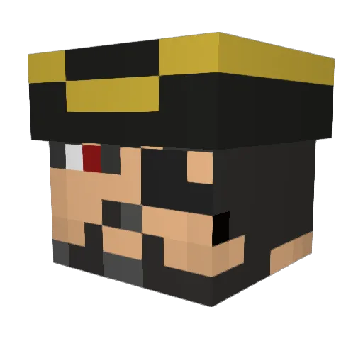 Infinity_XYZ Minecraft avatar head, 3D render