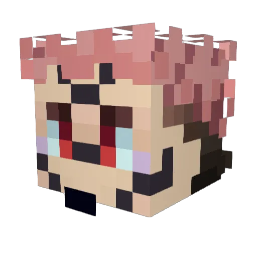 Infinity__9 Minecraft avatar head, 3D render
