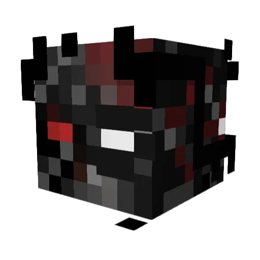Infinitycast Minecraft avatar head, 3D render