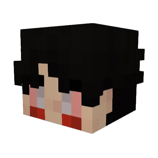 Infinz Minecraft avatar head, 3D render