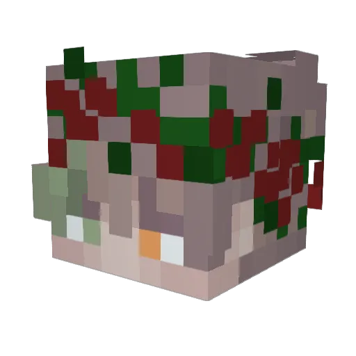 Infiur Minecraft avatar head, 3D render