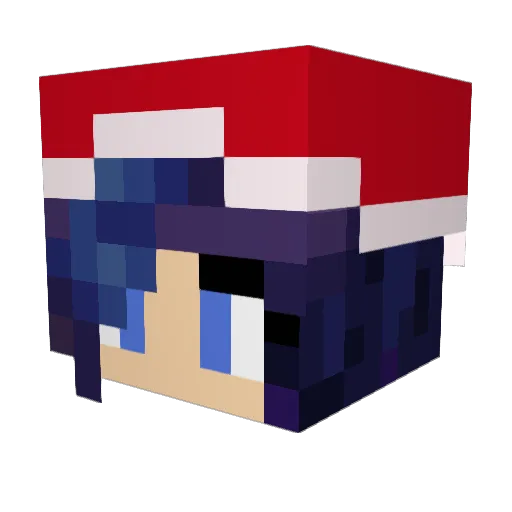 InflatableTofu Minecraft avatar head, 3D render