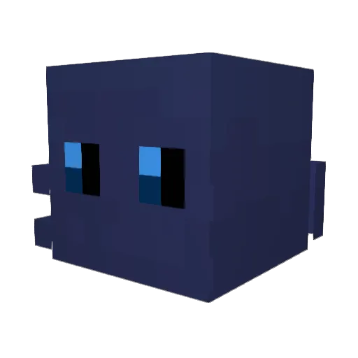 Inflis Minecraft avatar head, 3D render