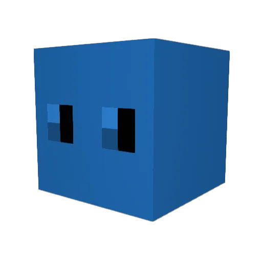Inflis Minecraft avatar head, 3D render