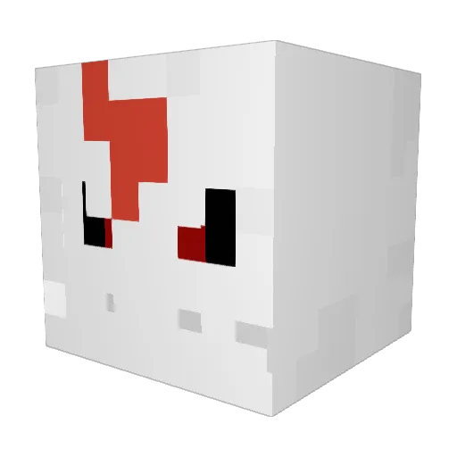Infninte64 Minecraft avatar head, 3D render