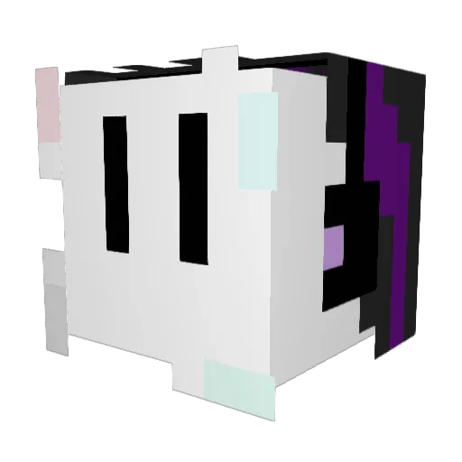 InfoGIGI Minecraft avatar head, 3D render