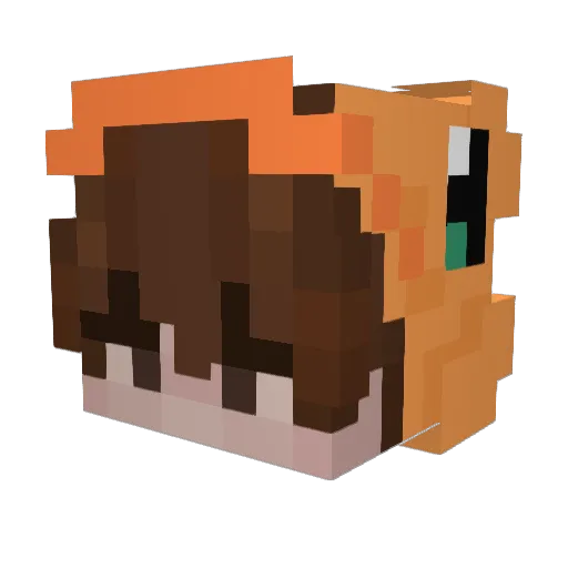 InfoSecVPN Minecraft avatar head, 3D render