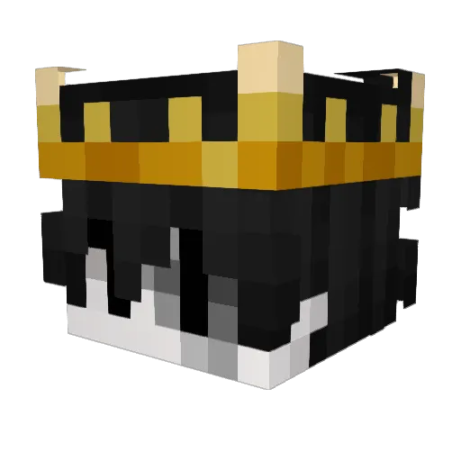 Infracting Minecraft avatar head, 3D render