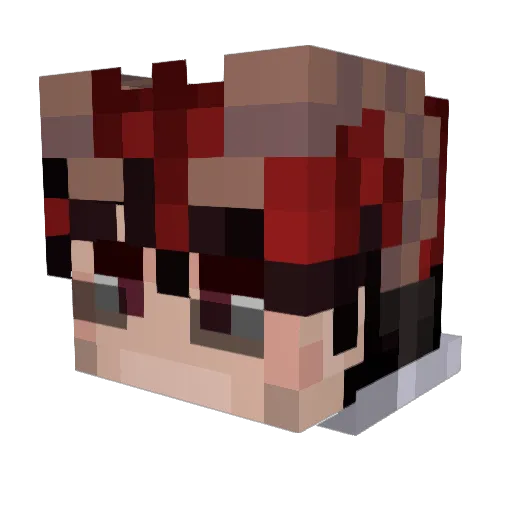 Inframeus Minecraft avatar head, 3D render