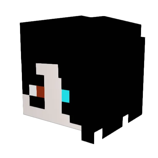 Infrin Minecraft avatar head, 3D render