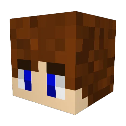 Infrip Minecraft avatar head, 3D render