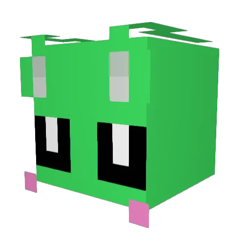 Infrumi Minecraft avatar head, 3D render
