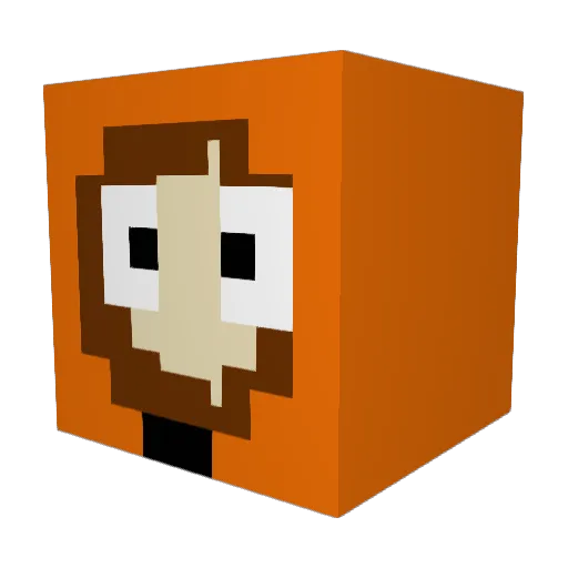 IngLuis00rios Minecraft avatar head, 3D render