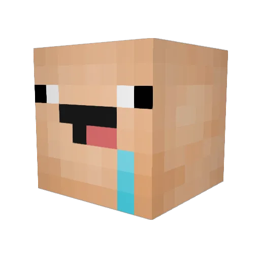 IngameClaus Minecraft avatar head, 3D render