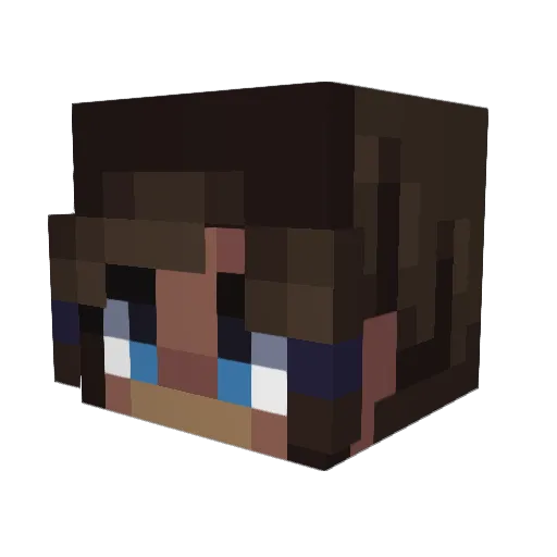 Ingefaer10 Minecraft avatar head, 3D render