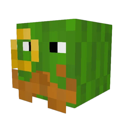 Ingemar12 Minecraft avatar head, 3D render
