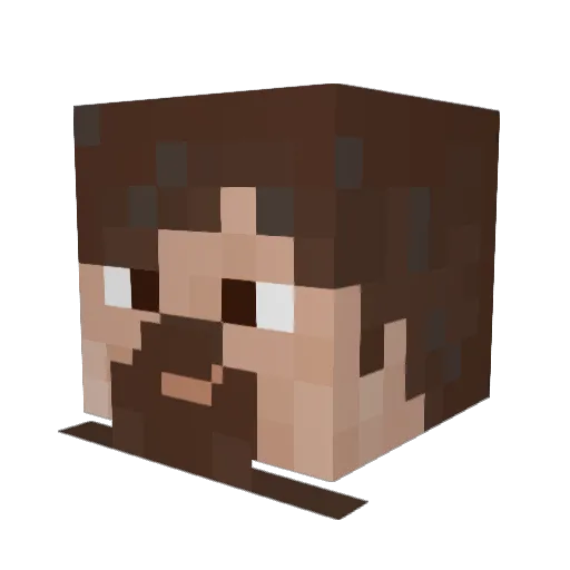Ingenebrio Minecraft avatar head, 3D render
