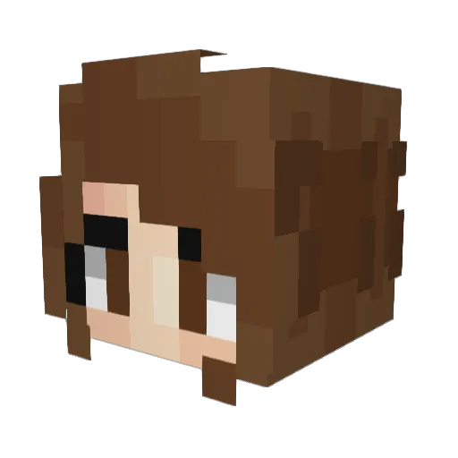 Ingentr Minecraft avatar head, 3D render