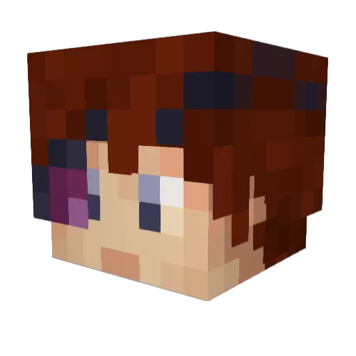 Inglebard Minecraft avatar head, 3D render