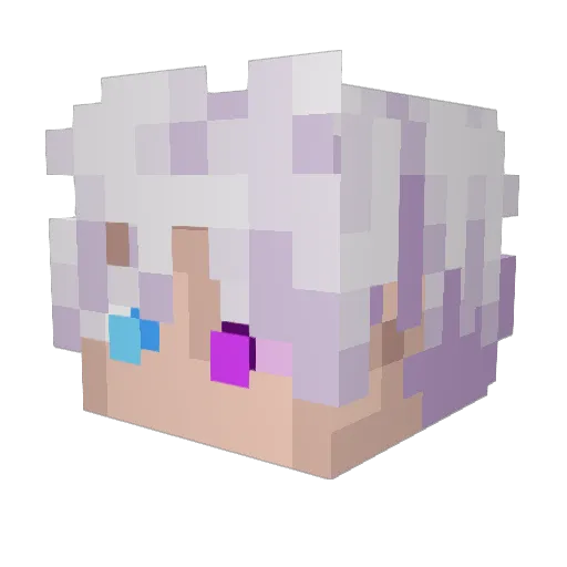 Inglesplay Minecraft avatar head, 3D render