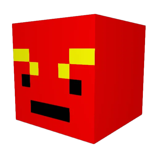 Inglink_ Minecraft avatar head, 3D render