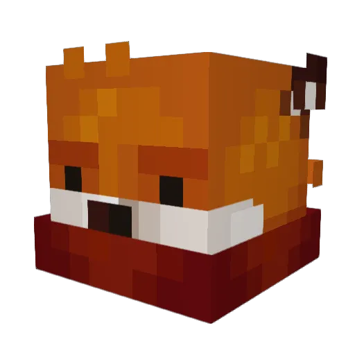 Inglipp Minecraft avatar head, 3D render