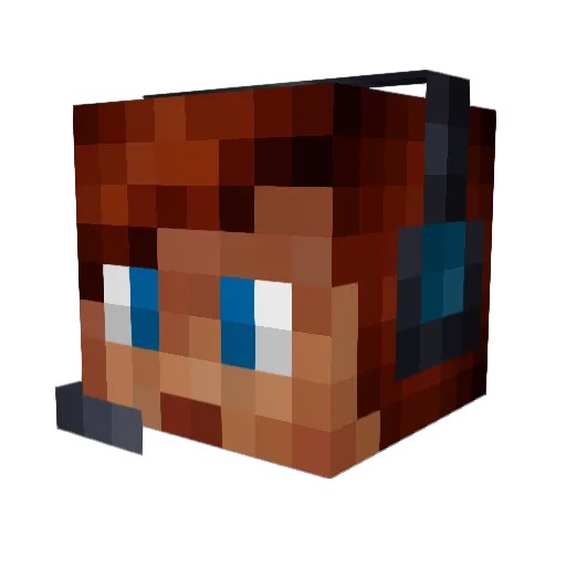 Ingmarrtjeee Minecraft avatar head, 3D render