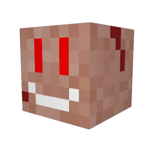 Ingresu Minecraft avatar head, 3D render