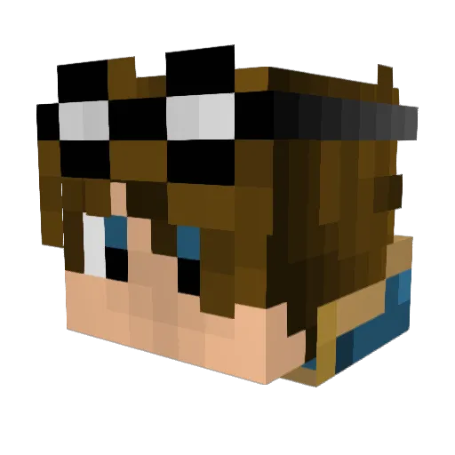 Ingri Minecraft avatar head, 3D render