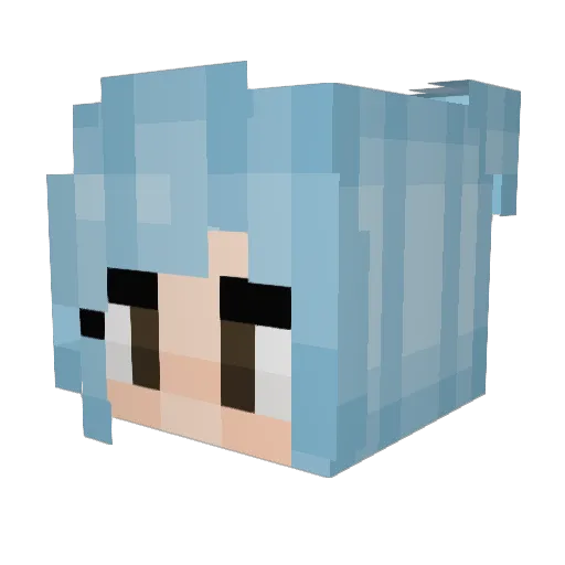 IngridH Minecraft avatar head, 3D render