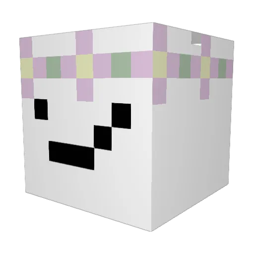 IngridKDA Minecraft avatar head, 3D render