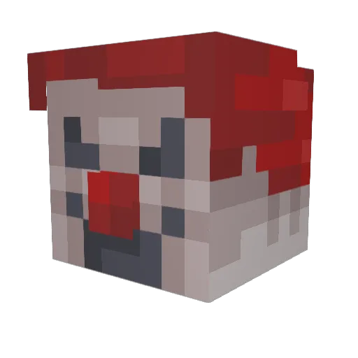 Ingros Minecraft avatar head, 3D render
