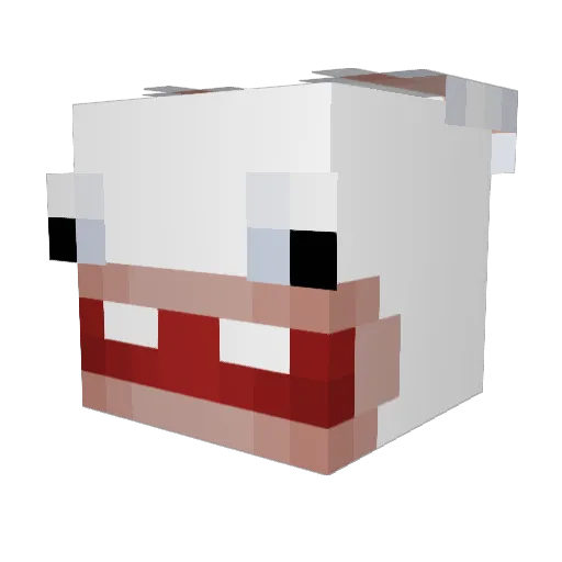 IngusFlopper Minecraft avatar head, 3D render
