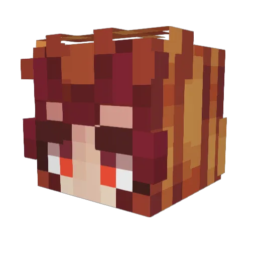 InherentVeil Minecraft avatar head, 3D render