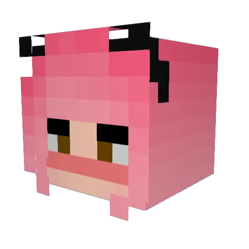 Inheritance02 Minecraft avatar head, 3D render