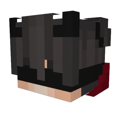 Inhout96 Minecraft avatar head, 3D render