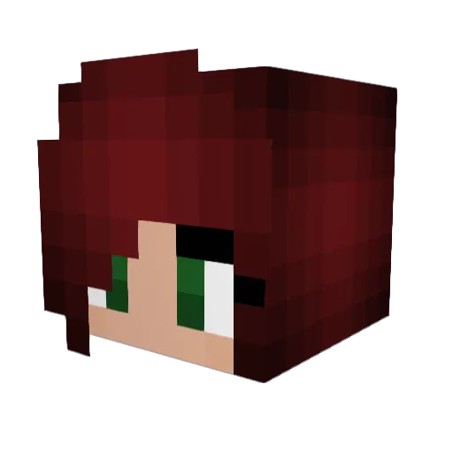 Inhumane7 Minecraft avatar head, 3D render