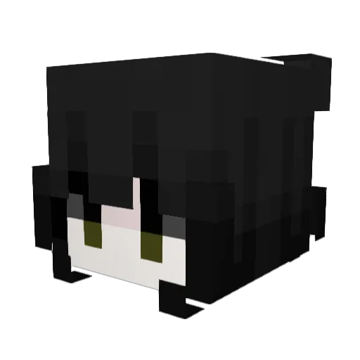 Inhxbited_ Minecraft avatar head, 3D render