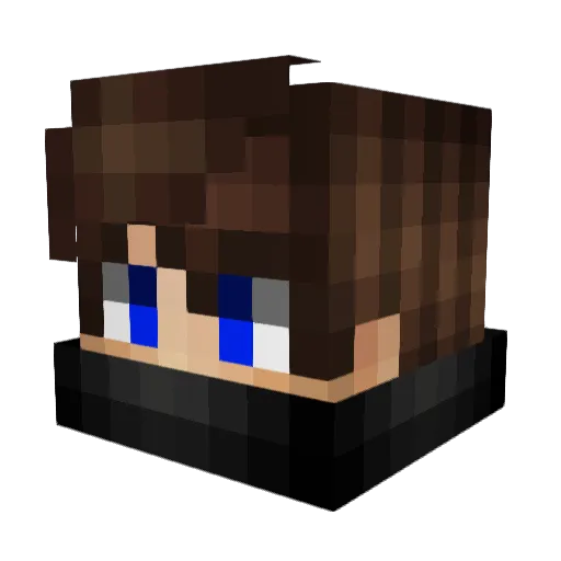 InigoKrithik Minecraft avatar head, 3D render