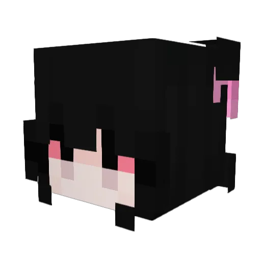 Iniolix Minecraft avatar head, 3D render