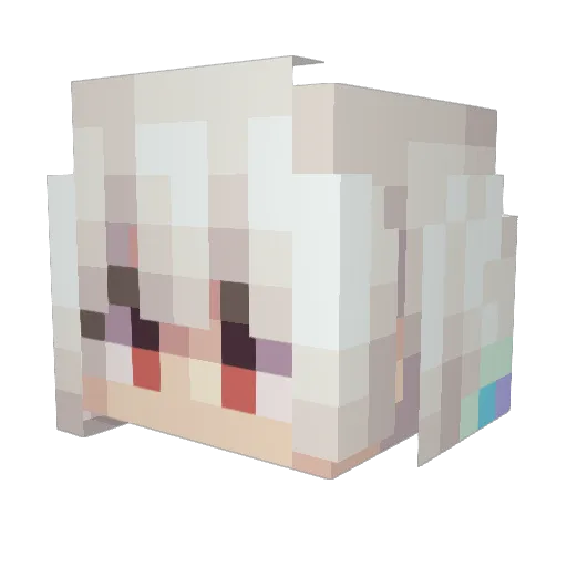 InitDawn Minecraft avatar head, 3D render