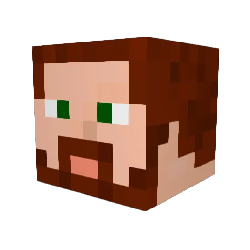 InitSysRev Minecraft avatar head, 3D render