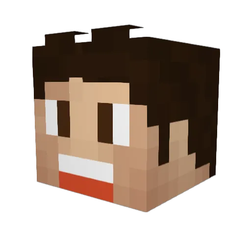 InitiumSol Minecraft avatar head, 3D render