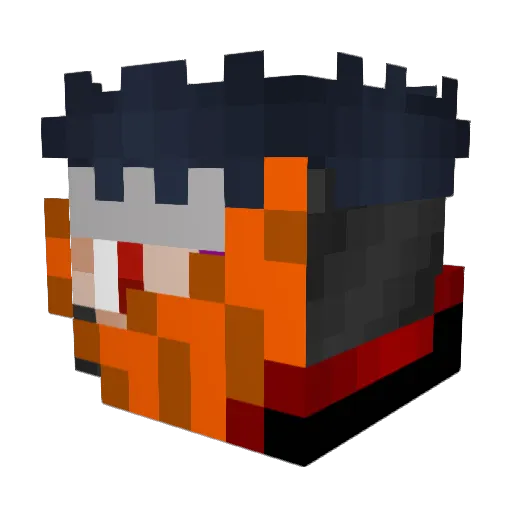 Initrium Minecraft avatar head, 3D render