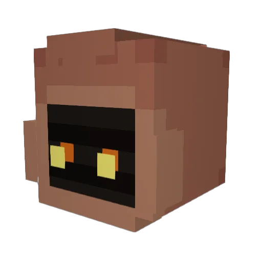 Ink89 Minecraft avatar head, 3D render