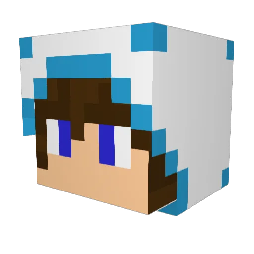 InkBerry25 Minecraft avatar head, 3D render