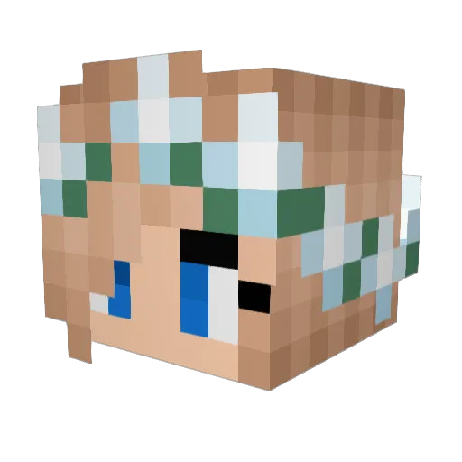 InkDemonMonster Minecraft avatar head, 3D render
