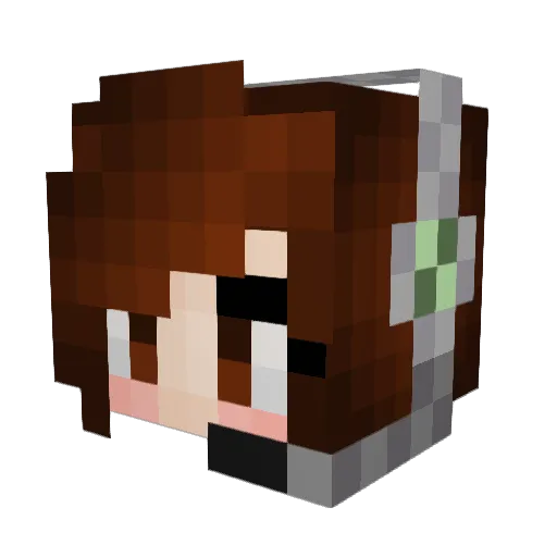 InkDevi13 Minecraft avatar head, 3D render