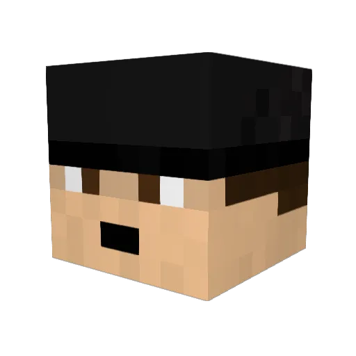 InkFlavoredJuice Minecraft avatar head, 3D render